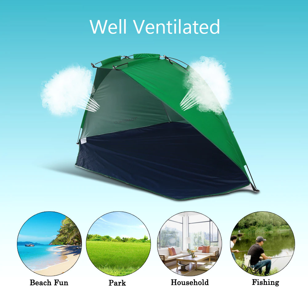 Cheap Goat Tents Tomshoo Beach Tent Sun Shelter Outdoor Sports Sunshade Tent for Fishing Picnic Beach Park UV protective Ultralight Travel Tent Tents 